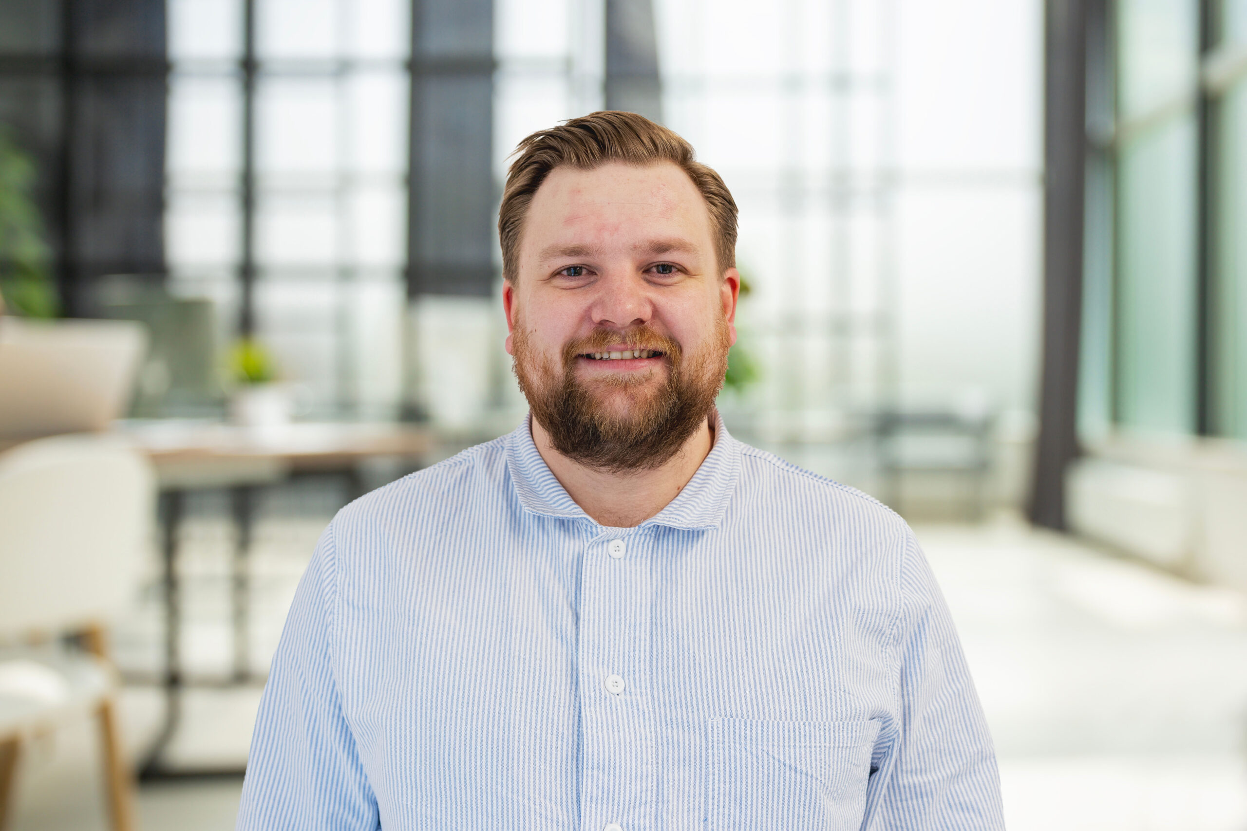 Business office without people with blurred bokeh background