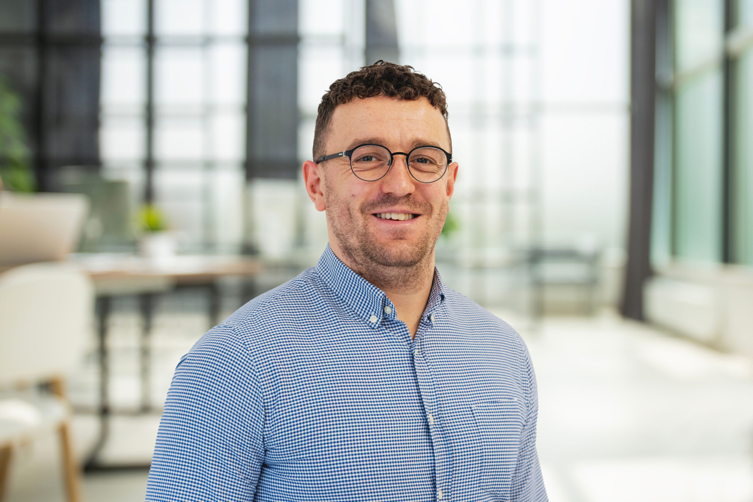 Business office without people with blurred bokeh background